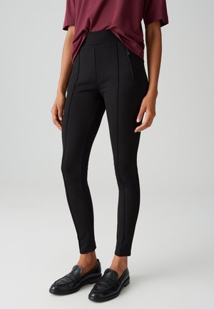 OPUS MID RISE SLIM FIT - Legging - black