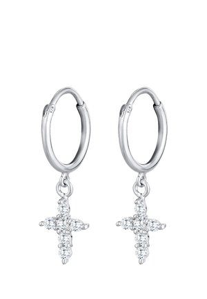 CLASSIC CROSS - Ohrringe - silver-coloured
