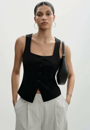 Mango Vest - black