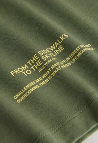 Next RELAXED FIT SHORT SLEEVE GRAPHIC STANDARD - T-shirt con stampa - khaki camo frog