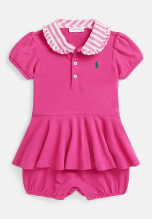 CONTRAST-COLLAR BUBBLE SHORTALL - Alvóruha - college pink