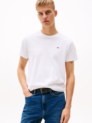 CLASSIC C NECK - T-shirts - white