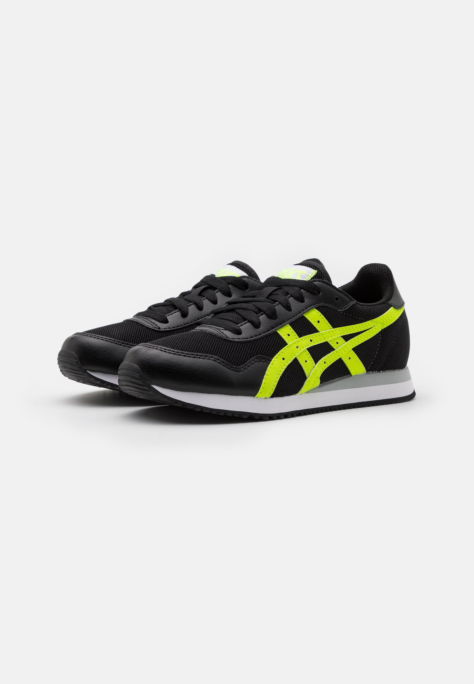ASICS SportStyle TIGER RUNNER UNISEX - Sneakers laag - black/hazard green/ Zwart - Zalando.nl