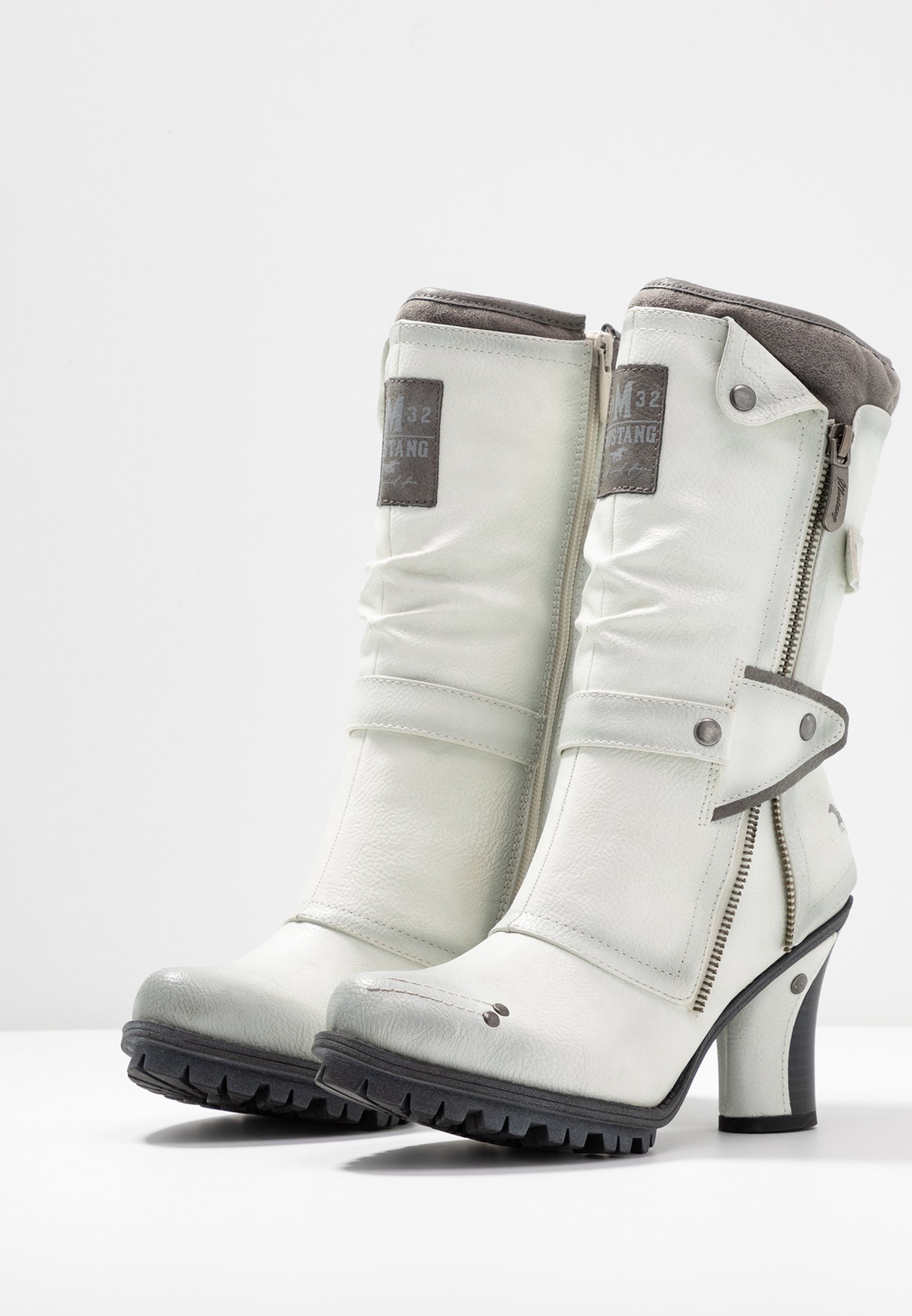 Mustang Laarzen met hoge hak icewit Zalando.nl Mustang Laarzen met hoge hak icewit Zalando.nl