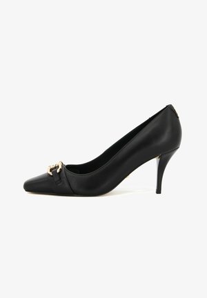 Guess Décolleté Piera 3 Donna – Tacco 8.5 Cm, Punta, Ecopelle E Camoscio, Marrone (Taglia 40)