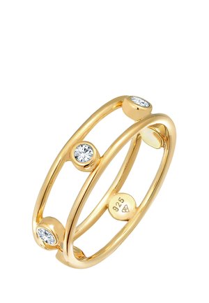 SPARKLING BASIC- MIT KRISTALLEN VON SWAROVSKI® - Ringe - gold-coloured