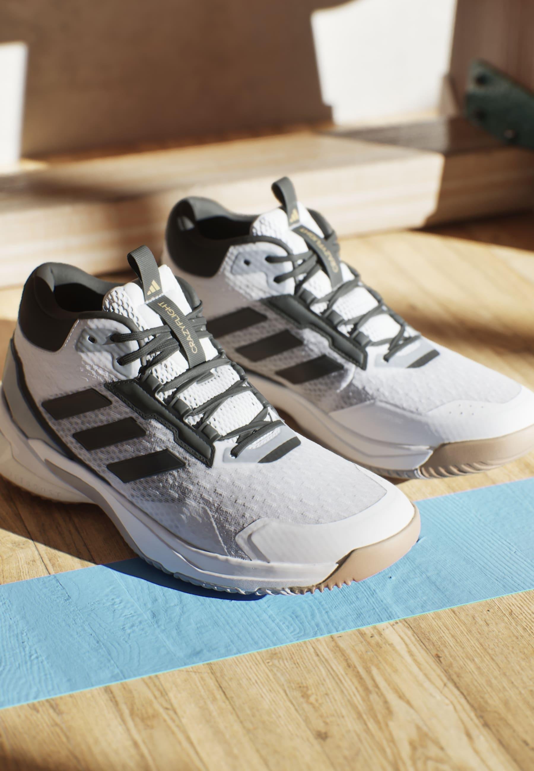 adidas Performance CRAZYFLIGHT 5 MID - Volleyball shoes - cloud white core  black grey two/white - Zalando.co.uk