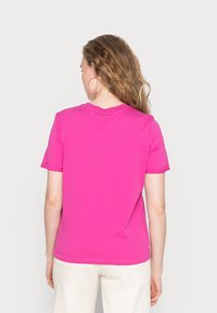 Pieces PCRIA FOLD UP SOLID TEE - T-shirt básica - rose violet