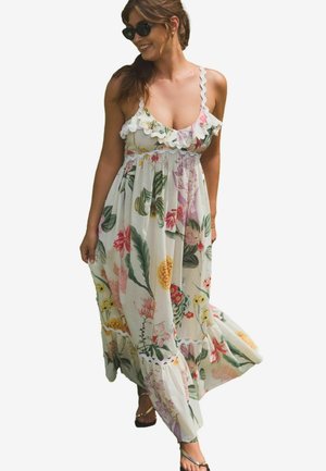 Vestito lungo - pink white