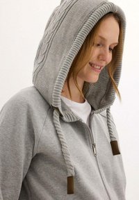 bonprix MIT UND TASCHE - Felpa con zip - grey