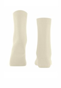 FALKE NEEDLEPOINT - Socken - off white