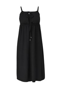 QS STRUKTURIERTES  - Jerseykleid - schwarz