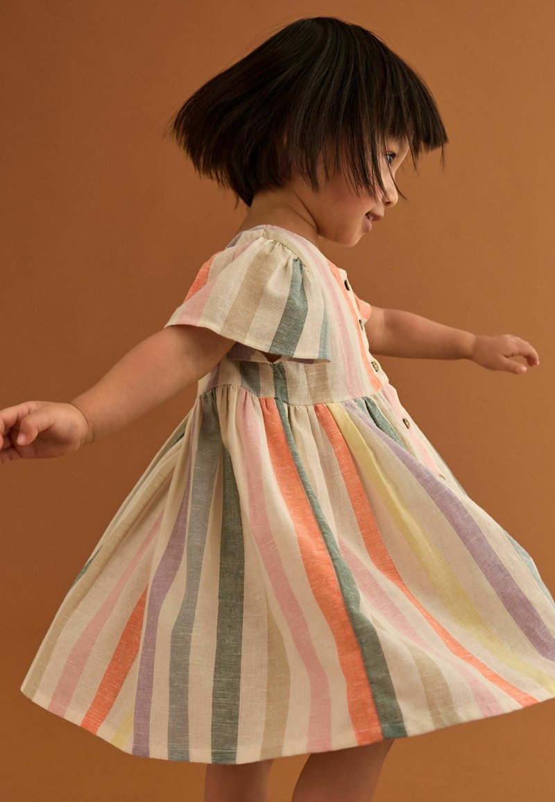 pastel button up dress Popcorn Dress with Button Up Design, Pastel Lilac