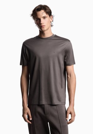 GIROCOLLO - T-shirt basic - marrone