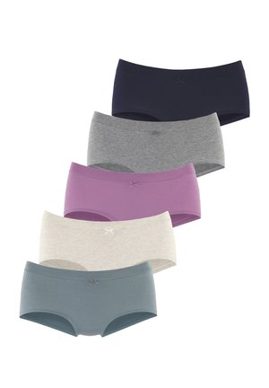 5 PACK - Pants - anthrazit meliert beige meliert flieder eukalyptus navy