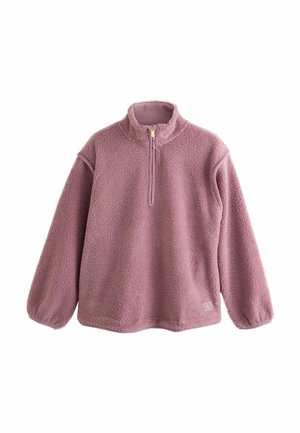 Next, REGULAR FIT - FUNNEL NECK QUARTER ZIP BORG FLEECE - Fleecepullover - pink