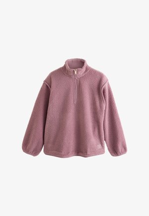 Next, REGULAR FIT - FUNNEL NECK QUARTER ZIP BORG FLEECE - Fleecepullover - pink