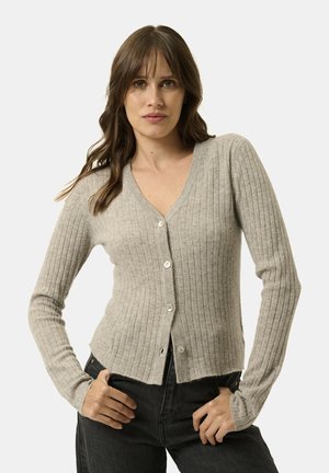 Just Cashmere V NECK  - Strickjacke - mottled cloud