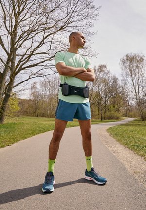 WAVE RIDER 25 - Chaussures de running neutres - smoke blue/white/neo lime