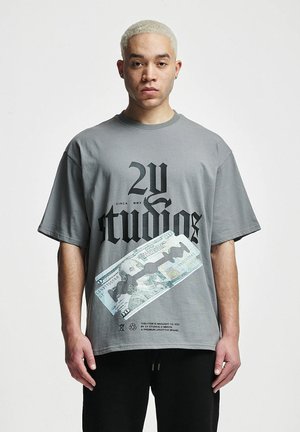 RAZOR - T-Shirt print - washed grey