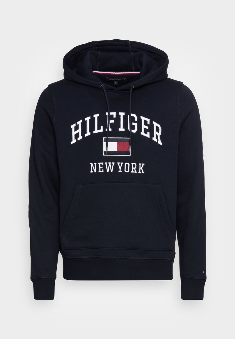 Hoodie Sweat A Capuche Noir Tommy Hilfiger Sweatshirt À Capuche