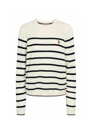 U.S. Polo Assn., UWLILWAN TOP O-NECK - Striktrøje - cloud dancer
