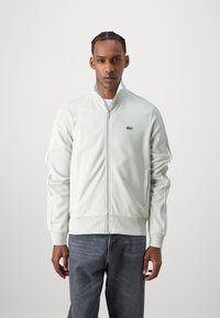 Lacoste Tröja med dragkedja - stone