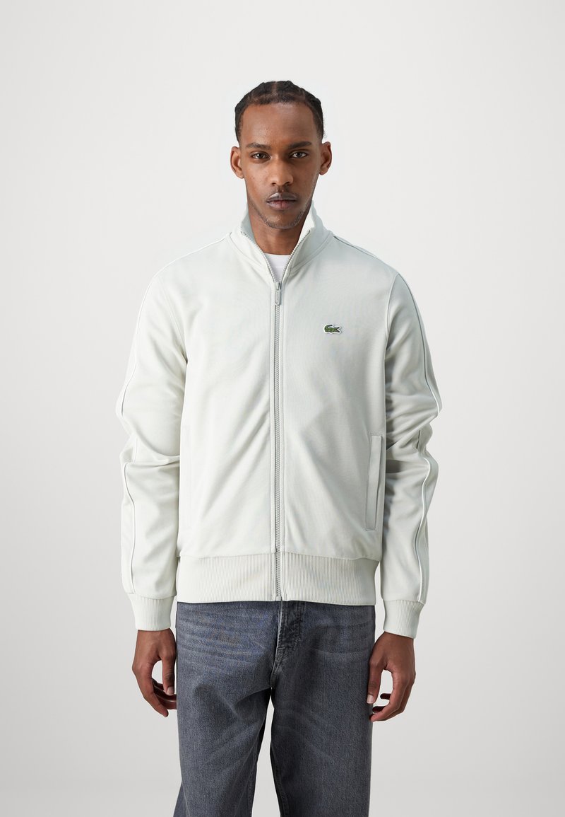 Lacoste Tröja med dragkedja - stone