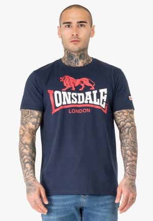 Camiseta estampada - navy red white