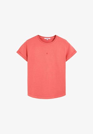 Scalpers, SCALPERS SCPLAIN CENTRAL SKULL TEE - Camiseta básica - coral