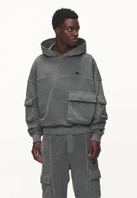 Pegador - HARVEY BOXY HOODIE - Gornji dio trenirke - vintage grey Minijatura 1