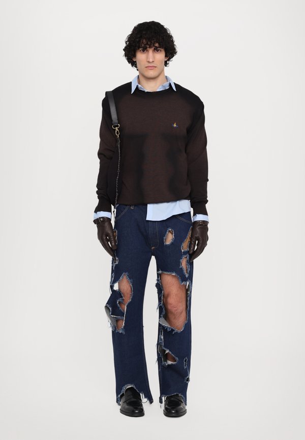 DISTRESSED RANCH UNISEX  - Relaxed fit jeans - indigo3