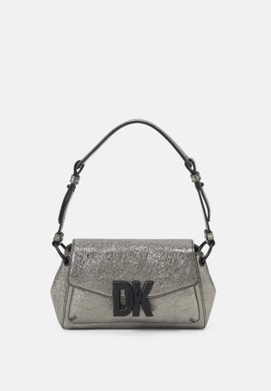 DKNY MINI SHOULDER - Käekott - dark silver-coloured