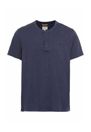 HENLEY KURZARM - T-Shirt basic - night blue