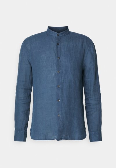 120% Lino LONG SLEEVE MEN SLIM FIT - Ing - midnight blue