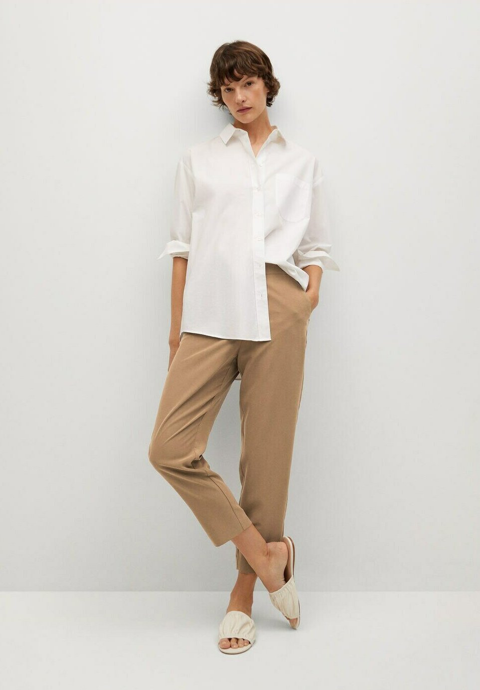 Mango TEMPO - Pantalones - open beige/beige - Zalando.es