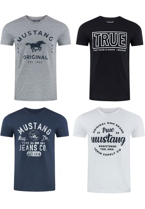 Mustang TEE 4 PACK - T-Shirt print - farbmix