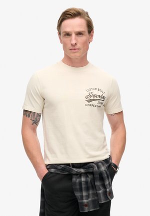 Superdry & Co T-shirts print - rice white