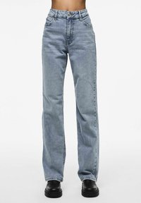 Pieces - PCKELLY HW - Jean droit - light blue denim Image miniature 1