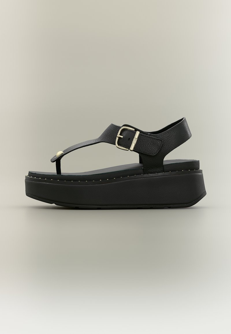 FitFlop MAX - Platform sandals - all black/black - Zalando