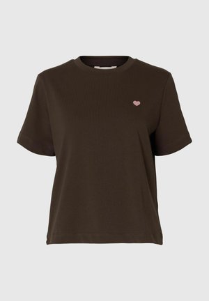 Selected, T-SHIRT MIT RUNDHALSAUSSCHNITT BESTICKTES - T-shirt basique - delicioso