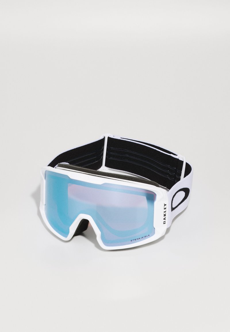 Oakley LINE MINER L UNISEX - Ochelari de schi - matte white/sapphire irid