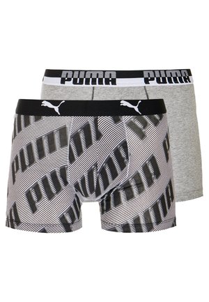 PUMA BASIC BOXER WORDING 2 PACK - Boxer Briefs - black