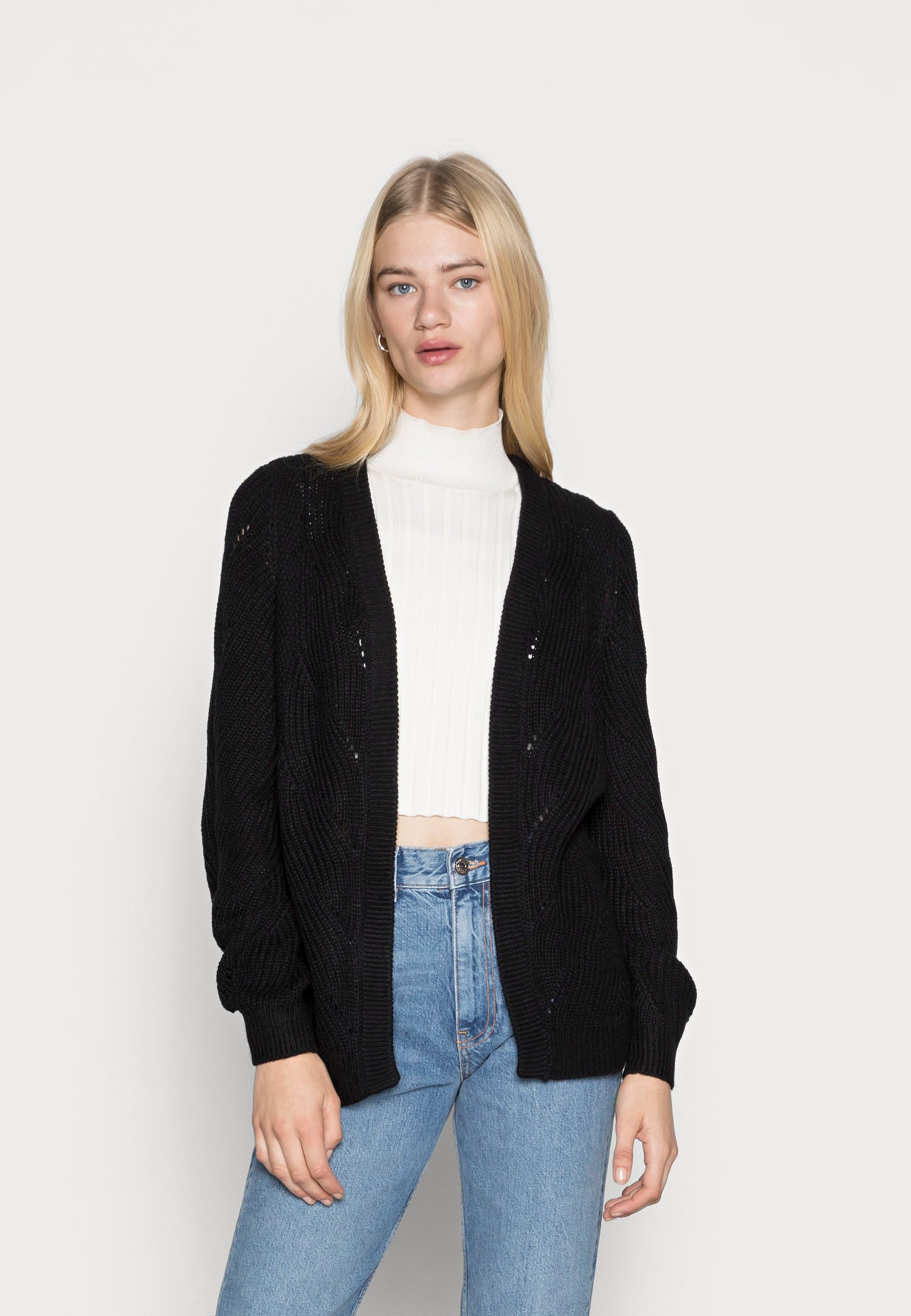 Vila VIENIA CARDIGAN - Chaqueta de punto - black/negro - Zalando.es