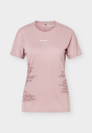 Salomon, SENSE AERO TEE - Športové tričko - antler/chocolate fondant