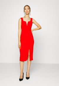 WAL G. CRUISE MIDI DRESS - Vestido direito - red