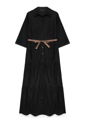 Fiorella Rubino, VESTITO CHEMISIER POWER. - Robe longue - nero