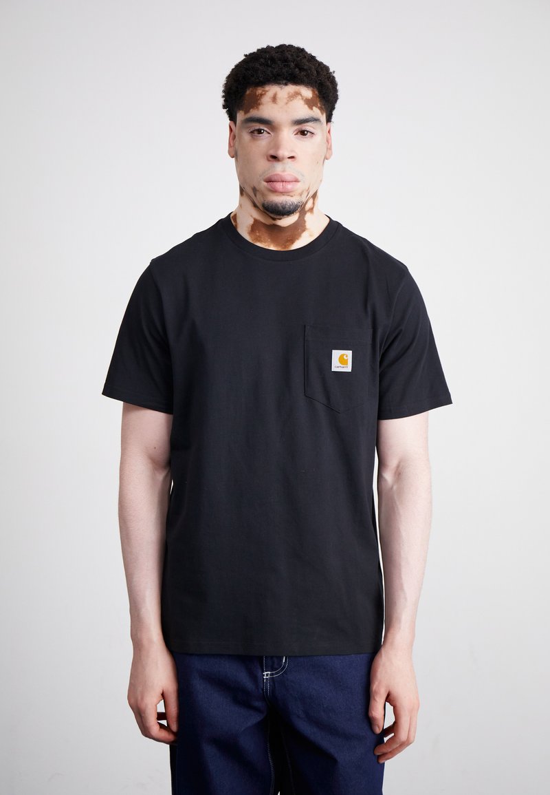 Carhartt WIP - POCKET - T-shirts basic - black, Forstør