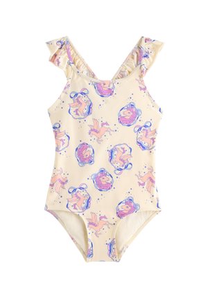 STRAPS FRILL AOP - Badedragt - white