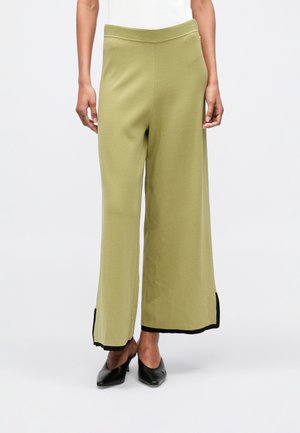 CONTRAST PANTS - Pantalon classique - cedar/black